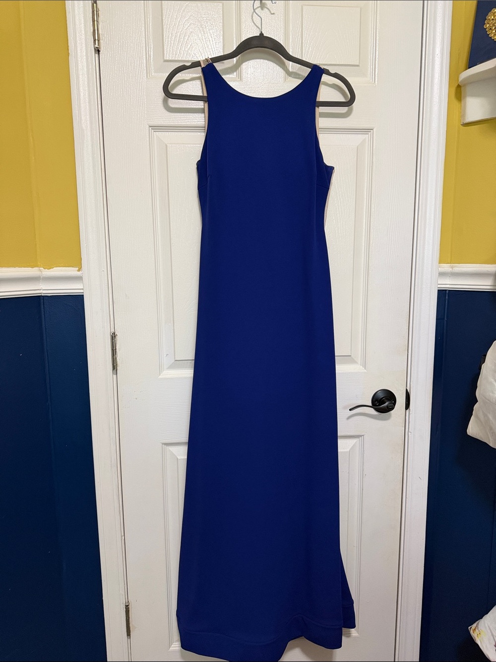 Sequin Hearts Royal Blue Sleeveless Maxi Dress